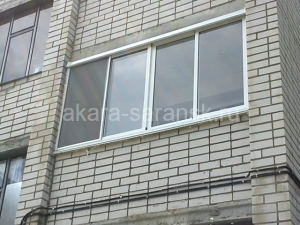 Алюминиевая раздвижная балконная рама